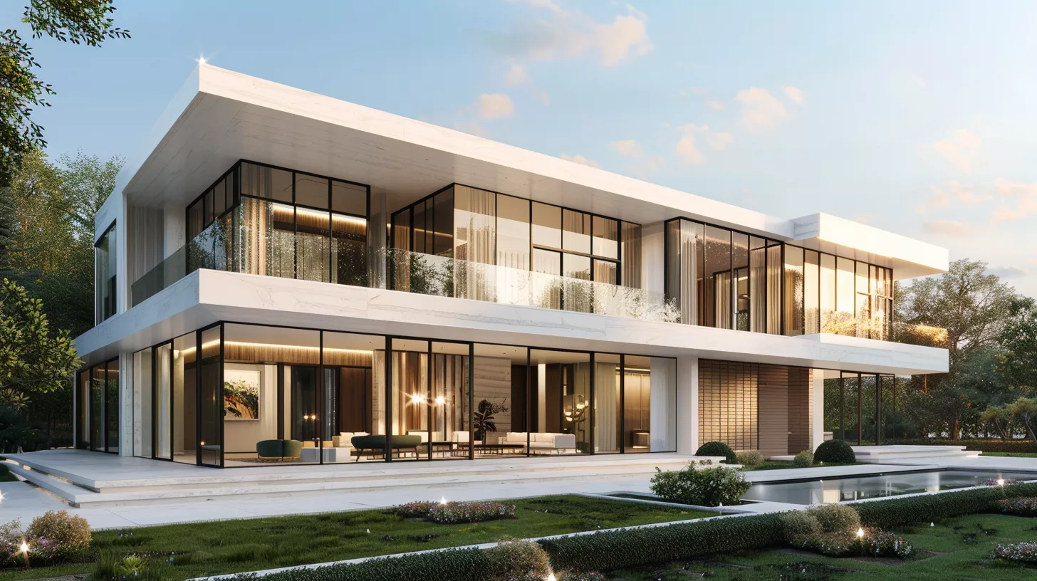 Minimalist Luxury Villa – واجهة فيلا مودرن فاخرة بسيطة	